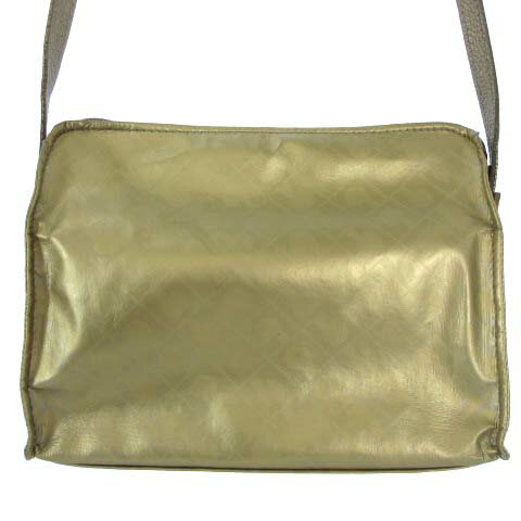 【中古】ゲラルディーニ GHERARDINI ショルダーバッグ 総柄 ミニ 光沢 ゴールド かばん カバン 鞄 レディース 【ベクトル 古着】 220708