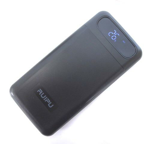 【中古】未使用品 RUIPU POWER BANK パワーバンク 充電器 バッテリー 30000mAh LEDライト付き ■SG 【ベクトル 古着】 231120実寸サイズ-　色ブラック仕様30000mAh/11Wh状態開封済みですが、未使...