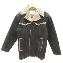 【中古】リーバイス レッドループ LEVI 039 S redloop ボアジャケット コーデュロイ くるみボタン ロゴ ダークブラウン M アウター ■GY01 メンズ 【ベクトル 古着】 231225