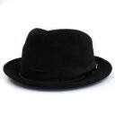 【中古】田中帽子店 中折れ ハット リボン ウール 黒 ブラック M レディース 【ベクトル 古着】 250114(4)