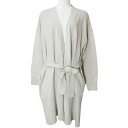 【中古】ショコラフィネローブ chocol raffine robe ベルテッドカーディガン ニット ロング 長袖 ベージュ フリーサイズ X レディース 【ベクトル 古着】 250213