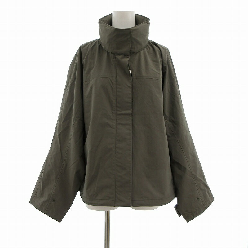 【中古】未使用品 ユニクロ UNIQLO タグ付き ウィンドプルーフ スタンド ブルゾン ナイロン XL オリーブカラー /UO レディース 【ベクトル 古着】 250405