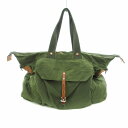 【中古】Ally Capellino トートバッグ ショルダー 2WAY 緑 グリーン /UO メンズ 【ベクトル 古着】 250423(4)