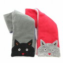 【中古】ピッコーネ PICONE アッチェッソーリ ミニマフラー おまとめ2点セット 猫モチーフ 赤 レッド 紫 パープル グレー /FT レディース 【ベクトル 古着】 250505