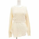 【中古】クラネ CLANE レイヤードビスチェサーマルトップス LAYRED BUSTIER THERMAL TOPS アンサンブル 長袖ニット タンクトップ 1 アイボリー 16105-1152 /GV レディース 【ベクトル 古着】 250602