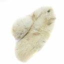 【中古】ティペット マフラー リアルファー 白 アイボリー /FT ■GY99 レディース 【ベクトル 古着】 250623