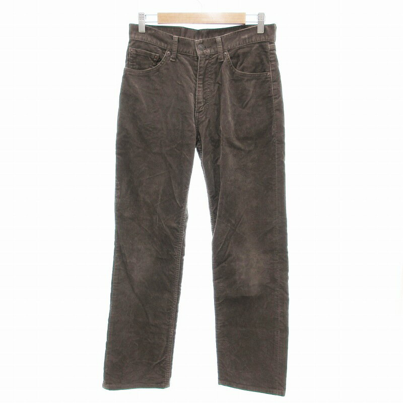 【中古】リーバイス Levi's 533 コーデュロイパンツ ストレートシルエット W30 L32 茶 ブラウン /JS メンズ 【ベクトル 古着】 250710