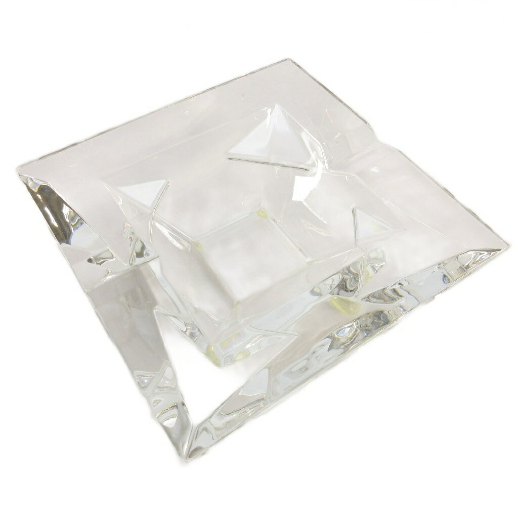 【中古】バカラ Baccarat アッシュトレイ 灰皿 スクエア クリスタルガラス クリア その他 【ベクトル 古着】 251115