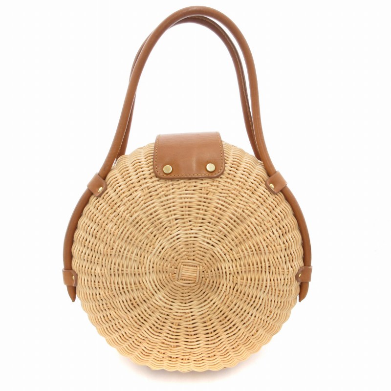 【中古】カンドリア トマソ TOMMASO CANDRIA ハンドバッグ かごバッグ ベージュ /AE レディース 【ベク..