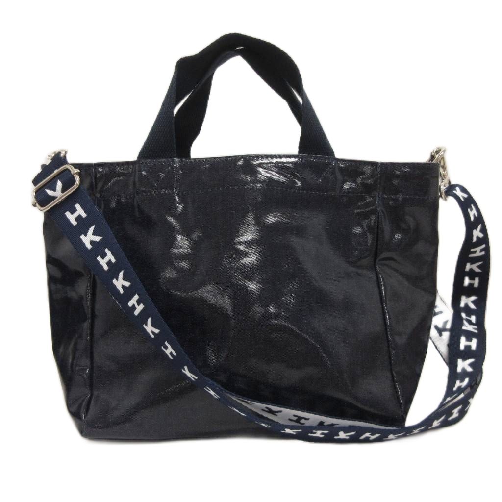 【中古】栗原はるみ デニム シャイニーバッグ トートバッグ ショルダー 2way ネイビー レディース 【ベクトル 古着】 250819