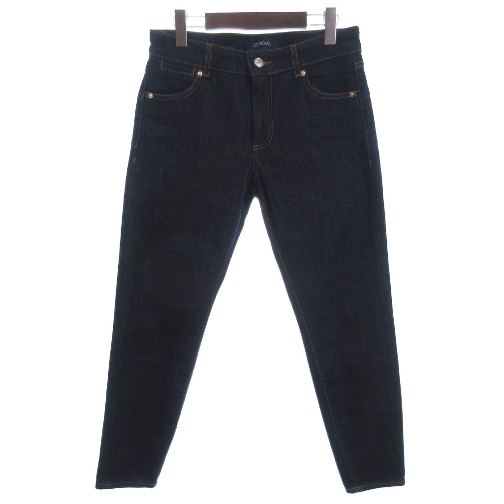 【中古】スポーツマックス マックスマーラ SPORT MAX PERFECT FIT CIGARETTE デニムパンツ ジーンズ テーパード インディゴ 26 ■ECT レディース 【ベクトル 古着】 250908