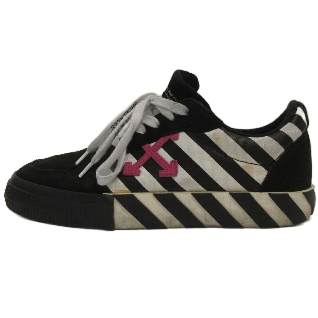オフホワイト 白色 ホワイト 黒色 ブラック WOMEN'S スニーカー レディース OFF-WHITE VULCANIZED LOW CANVAS WHITE BLACK (WOMEN'S) / BLACK WHITE