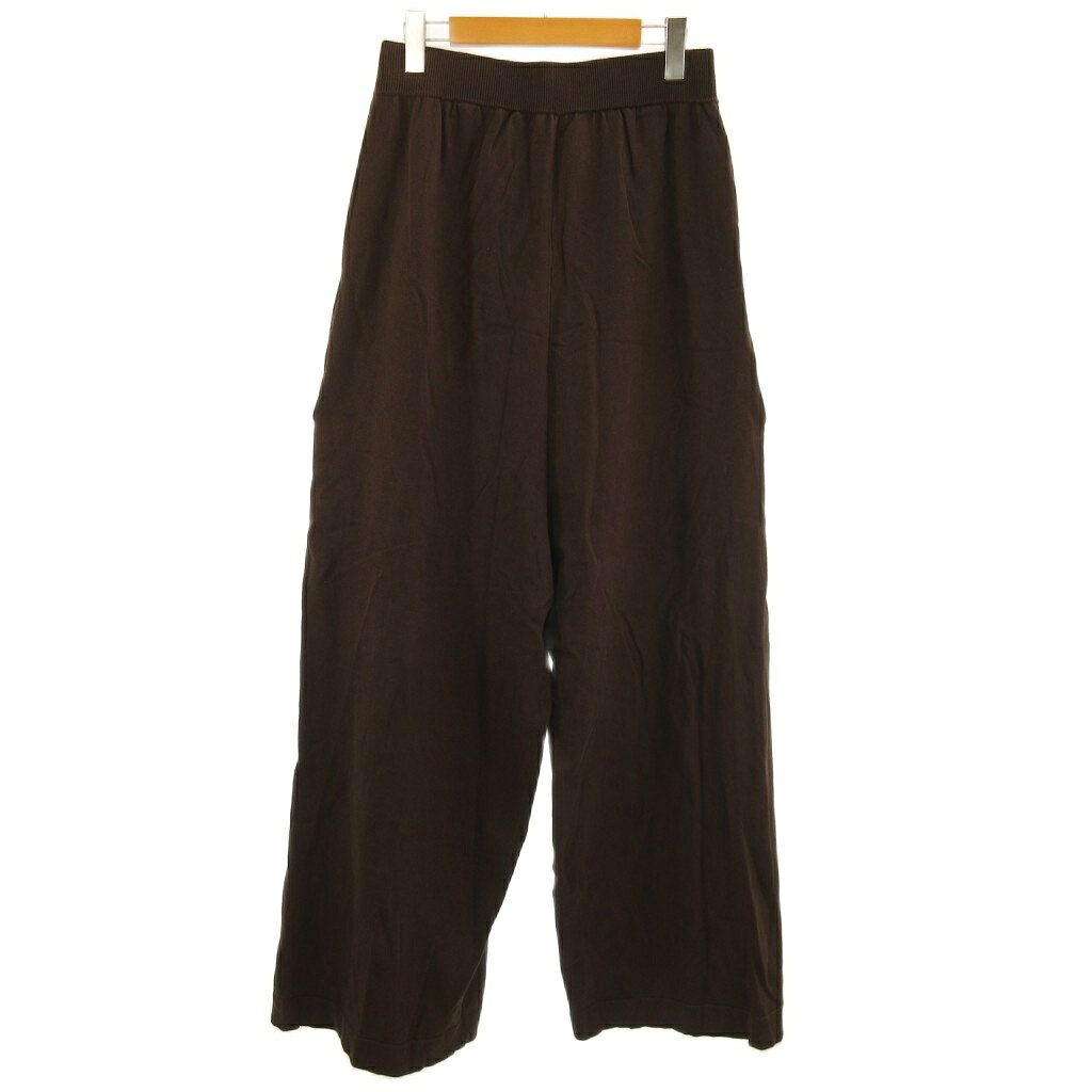 アダワズ ADAWAS ドゥーズィエムクラス別注 24SS COMPACT COTTON TUBEROMPERS ニットパンツ ブラウン 38 レディース  260220