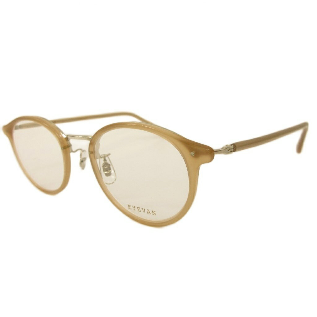 JEAN-PAUL Gaultier - 【中古】アイヴァン eyevan 伊達めがね Bell セルフレーム 46□21 145 ベージュ メンズ 【ベクトル 古着】 260325