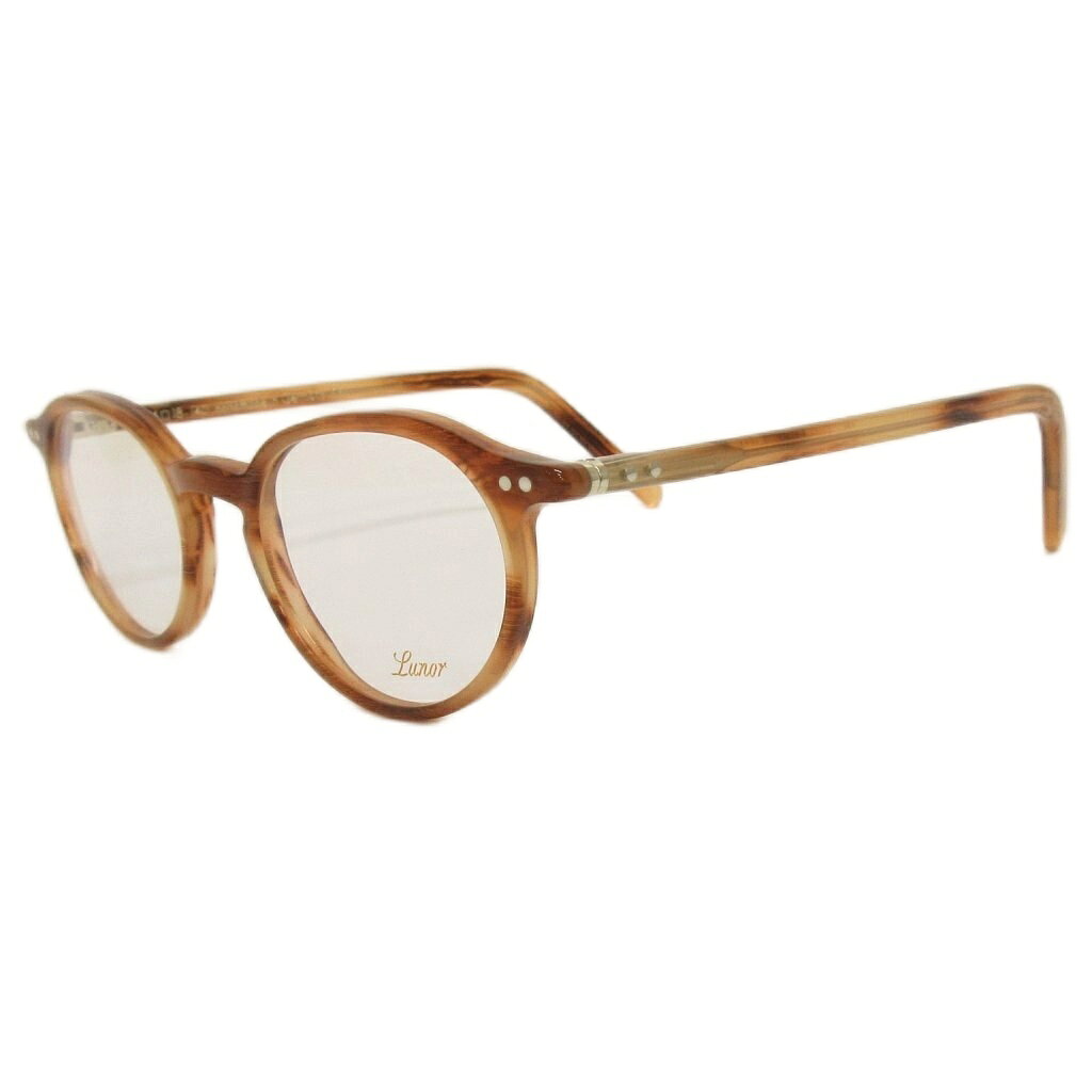 Glasses - 【中古】ルノア LUNOR A5 mod.215 col.03 眼鏡 メガネフレーム ボストン ライトブラウン系 46□18-140 メンズ レディース 【ベクトル 古着】 260421