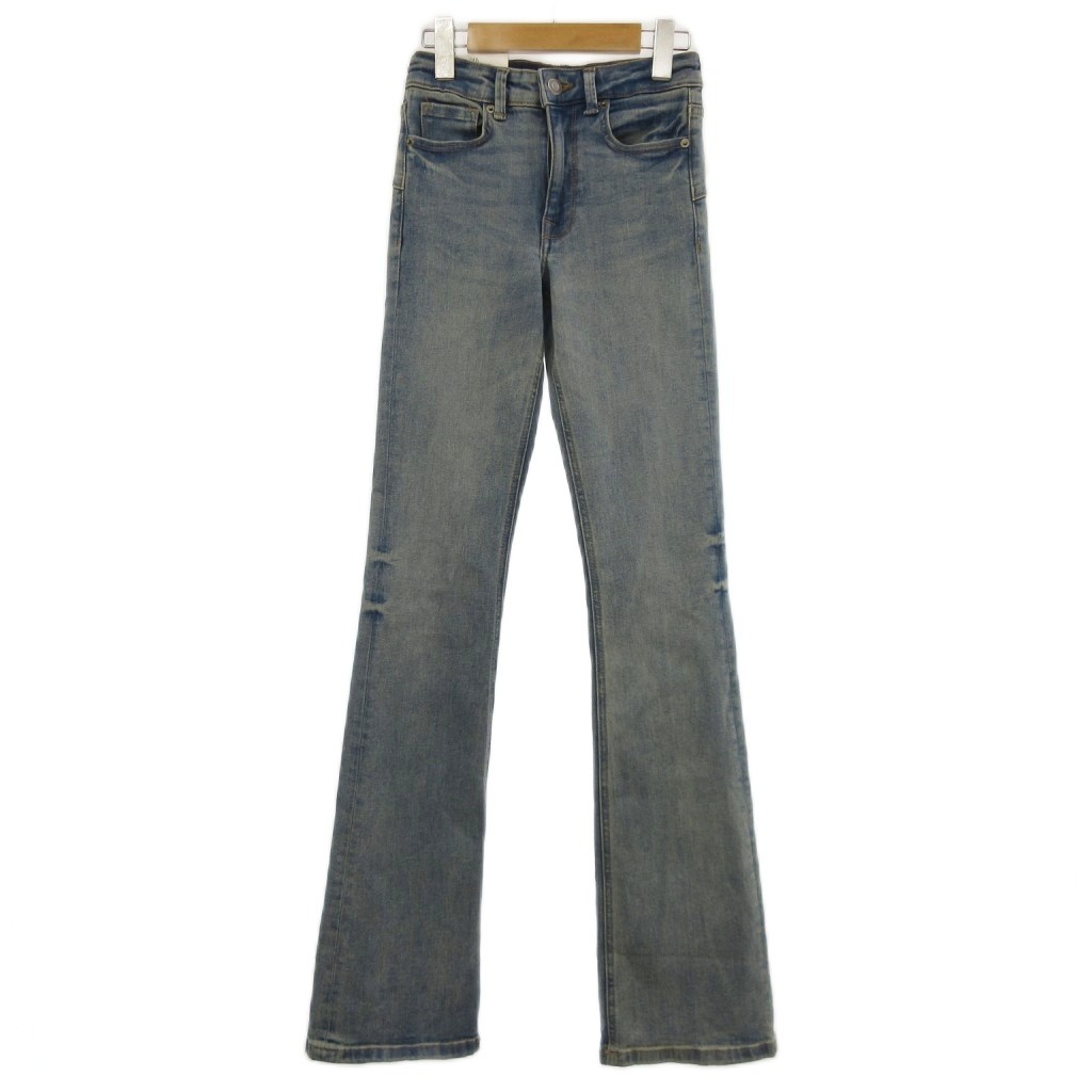 [Used] Unused ZARA Denim Pants Jeans Bootcut Skinny Indigo Size 22 ■GY47 Women's [Vector Used Clothing] 260423