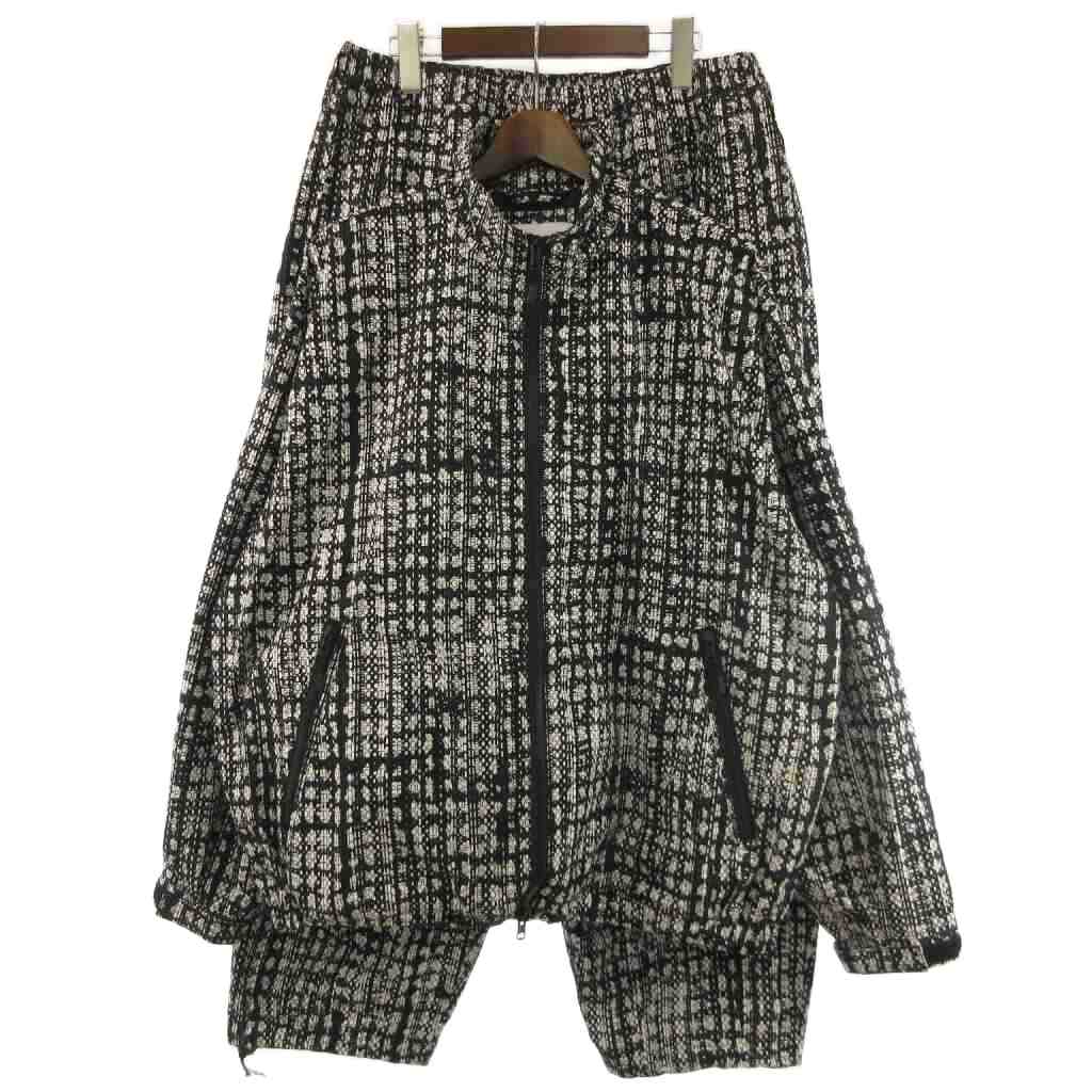 タイトブース TIGHTBOOTH TBPR セットアップ BLEEDING LOGO JACKET ジャケット ジップアップ パンツ 総柄 ホワイト ブラック L ☆AA★ メンズ  260607