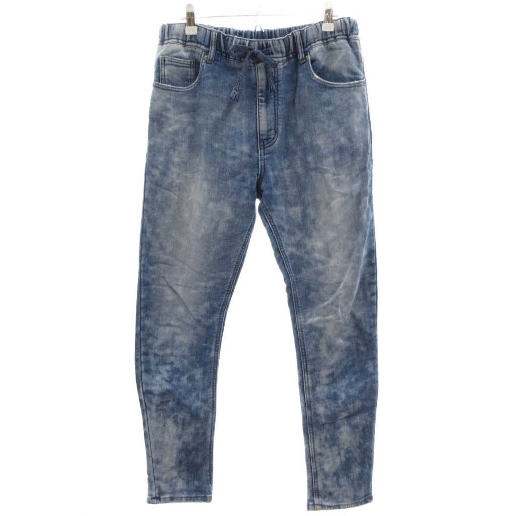 [Used] AZUL by moussy Sweat Denim Pants Jeans M Indigo Drawstring Elastic Waist /SC Men's [Vector Used Clothing] 260610