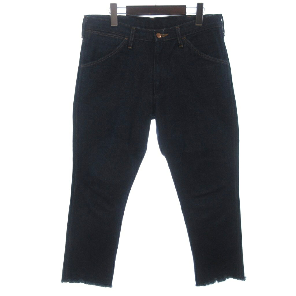 [Used] Wrangler Tapered Cut-Off Denim Jeans WM1711 Indigo Size M Women's [Vector Used Clothing] 260611