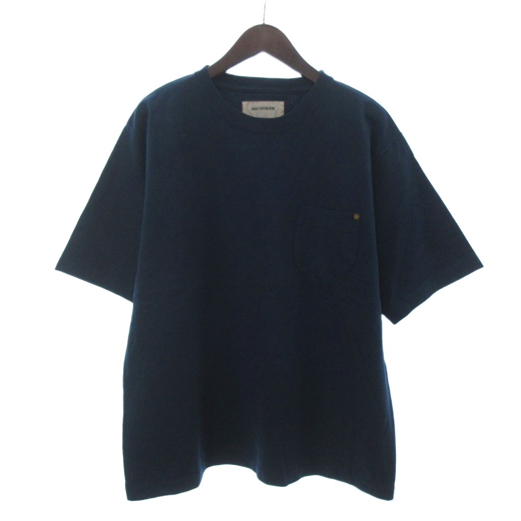 アナクロノーム anachronorm ポケット Tシャツ 半袖 クルーネック ブルー系 03 ■GY28 メンズ  260623