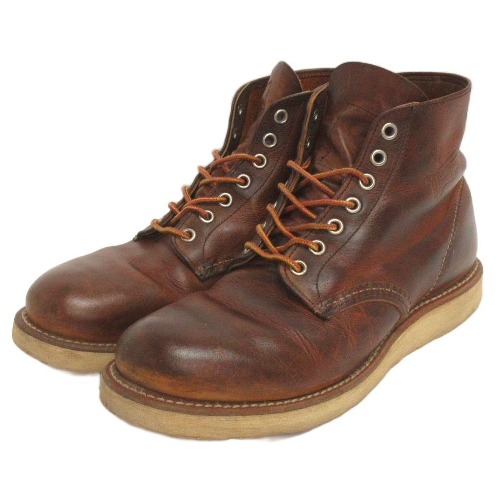 ブランド古着ベクトルプレミアム店の【中古】レッドウィング REDWING 6インチ クラシックラウンド ブーツ 9111 カッパー ラフ＆タフ 茶系 US7.5 25.5cm メンズ 【ベクトル 古着】 260723｜アングル2