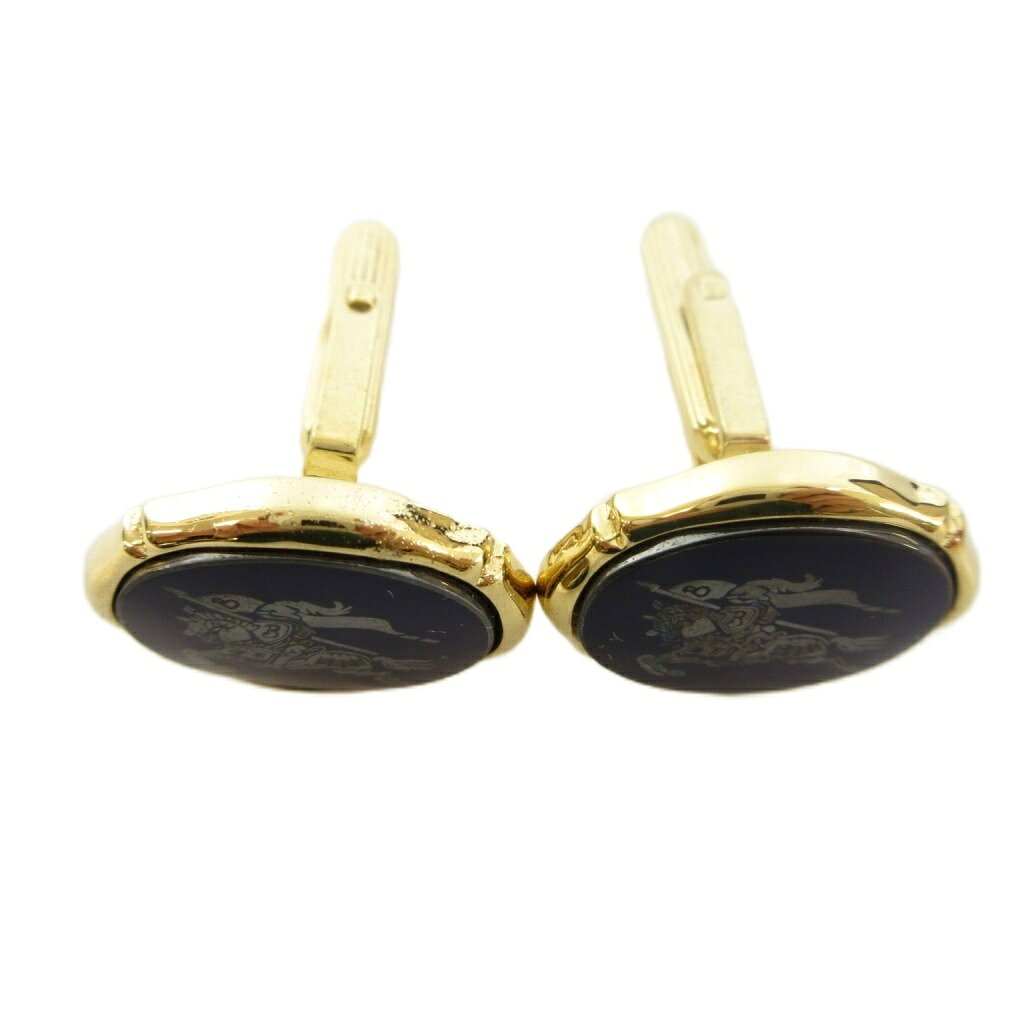 中古 バーバリーズ Burberrys カフスリンクス アクセサリー ホースロゴ SV925 18g ゴールドカラー GY99 vectorpremium-19274362 ブランド古着ベクトルプレミアム店 サンプル画像2