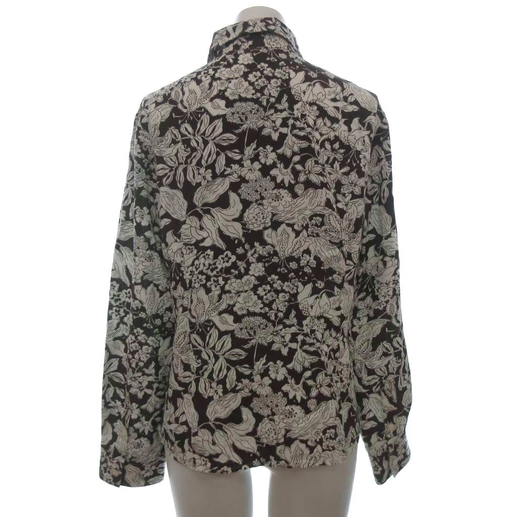 【中古】自由区 オンワード樫山 フローラルプリント ブラウス シャツ 長袖 茶 ブラウン 38 レディース 【ベクトル 古着】 260820 vectorpremium-19363311 ブランド古着ベクトルプレミアム店 サンプル画像3