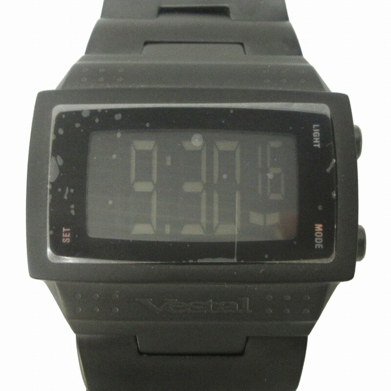 【中古】ヴェスタル VESTAL ドルビー DOLBY DBM003 腕時計 ウォッチ デジタル スクエア 黒 ブラック 稼働品 0428 メンズ 【ベクトル 古着】 240428