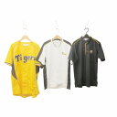 【中古】ミズノ MIZUNO 阪神タイガース 公式ファンクラブ ゲームシャツ 3点セット 野球 応援グッズ 黄色 イエロー M-L 0812 ■GY99 メンズ...