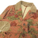 【中古】エトロ ETRO ゴブラン織 テーラード ジャケット ブレザー シルク混 エルボーパッチ フォークロア 花柄 イタリア製 国内正規品 総柄 マルチカラー 44 約L〜XL 0928 NGA35 レディース 【ベクトル 古着】 240928(4)