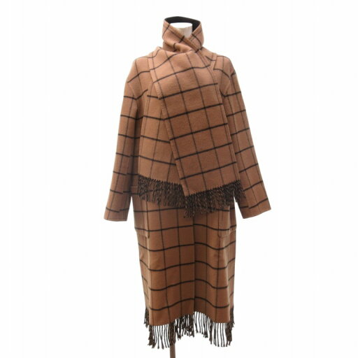 【中古】フォクシー ブティック FOXEY BOUTIQUE 極美品 近年 アンバーフリンジコート ジャケット ストール付 Amber Fringe カシミヤ混 40 約L 茶 ブラウン 42175 レディース 【ベクトル 古着】 250205 【中古】フォクシー ブティック FOXEY BOUTIQUE 極美品 近年 アンバーフリンジコート ジャケット ストール付 Amber Fringe カシミヤ混 40 約L 茶 ブラウン 42175 レディース 【ベクトル 古着】 250205