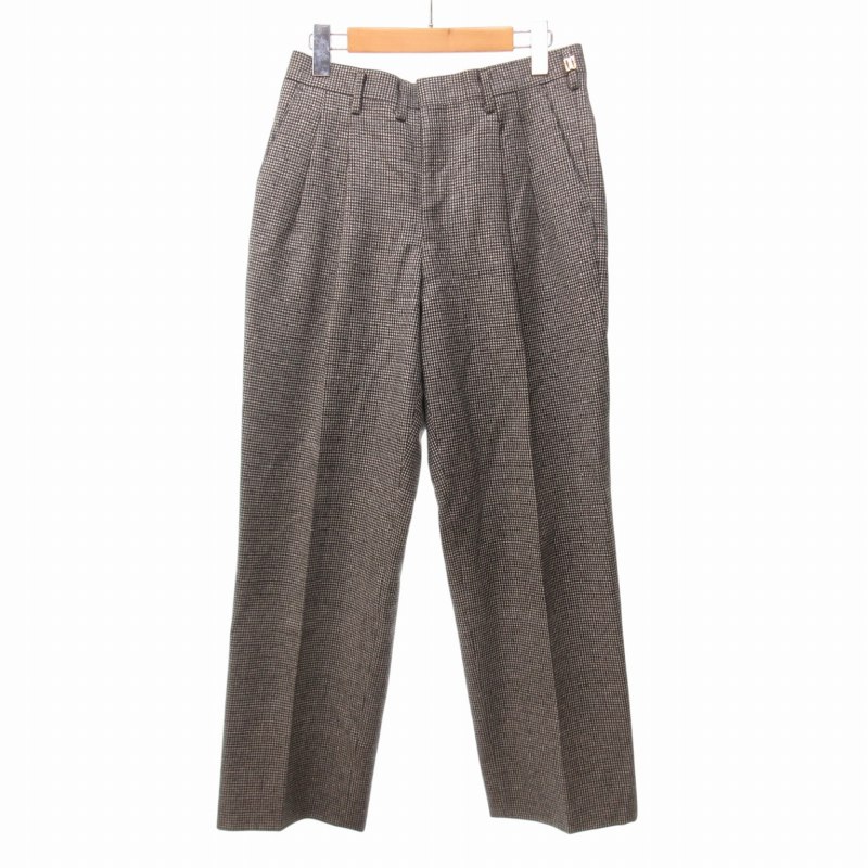【中古】ダックス DAKS グレンチェック パンツ スラックス グレー 79 約M IBO61 メンズ 【ベクトル 古着】 250216