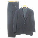 【中古】ブルックスブラザーズ BROOKS BROTHERS セットアップ シングル スーツ 3B 段返り ウール YA6 紺 ネイビー 0303 IBO65 ...