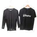 【中古】ATHLETA アスレタ 2点セット まとめ サッカー ウエア 黒 ブラック L メンズ 【ベクトル 古着】 250318