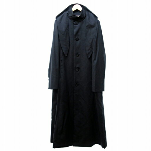 【中古】未使用品 オリミ ORIMI 24AW SCARF MAXI COAT フード付き 2WAY ロング コート マキシ ラメストライプ 日本製 A24901 黒 ブラック 2 約M 0622 メンズ 【ベクトル 古着】 250622 【中古】未使用品 オリミ ORIMI 24AW SCARF MAXI COAT フード付き 2WAY ロング コート マキシ ラメストライプ 日本製 A24901 黒 ブラック 2 約M 0622 メンズ 【ベクトル 古着】 250622