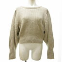 【中古】未使用品 ライト WRYHT タグ付 21AW VICTORIAN SLEEVE RIBED TOPS ニット セーター オールドジョー取扱い 212WT-KN02 ベージュ 2 約M 0628 ■BL4 レディース 【ベクトル 古着】 250628(4)