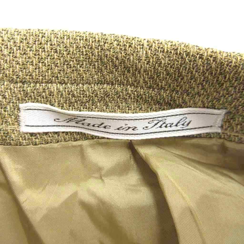 【中古】バリー BALLY テーラードジャケット ブレザー シングル 2B 背抜き 開き見せ ウール ベージュ系 F IBO77