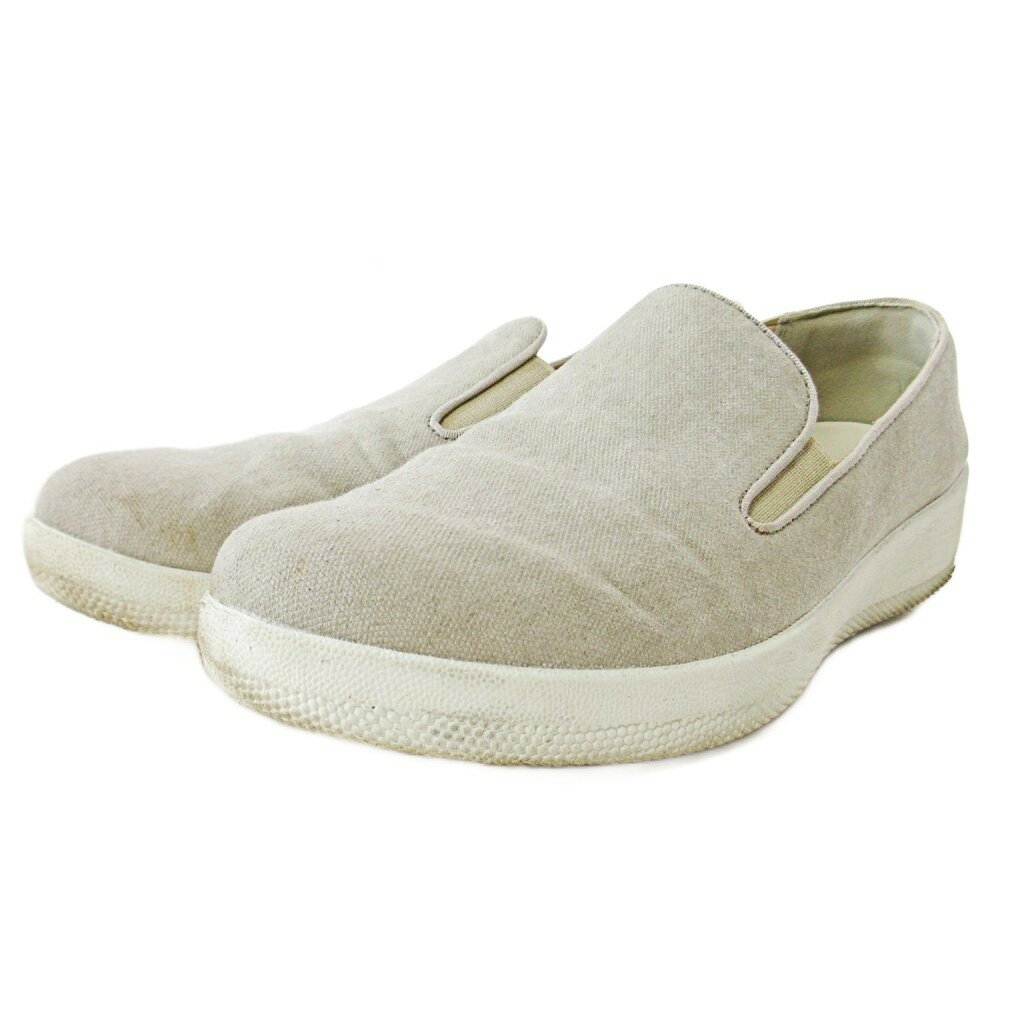 【中古】フィットフロップ fitflop スリッポン スニーカー キャンバス 6 23cm グレー 1021 レディース 【ベクトル 古着】 251021