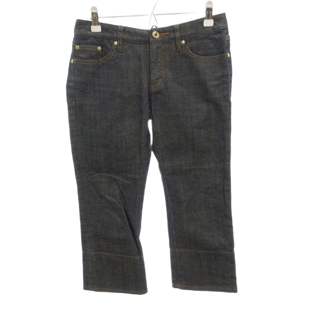 中古 バーバリーブルーレーベル BURBERRY BLUE LABEL デニムパンツ ジーンズ クロップド丈 チェック裏地 24 vectorpremium-19419640 ブランド古着ベクトルプレミアム店 パッケージ画像