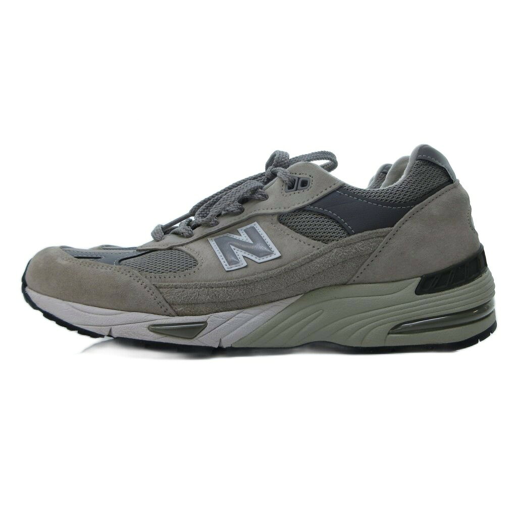 ニューバランス NEW BALANCE M991GL スニーカー メッシュ スエード切替 グレー UK製 英国製 8 1/2 約26.5cm メンズ 260904