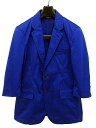 コムデギャルソンオムプリュス COMME des GARCONS HOMME PLUS テーラードジャケット ブレザー 七分袖 サイズ S 青 ブルー 2B PI-J116 本切羽 コットン 無地 AD2011 アウター メンズ 【中古】【ベクトル 古着】 170902 ブランド古着ベクトルプレミアム店