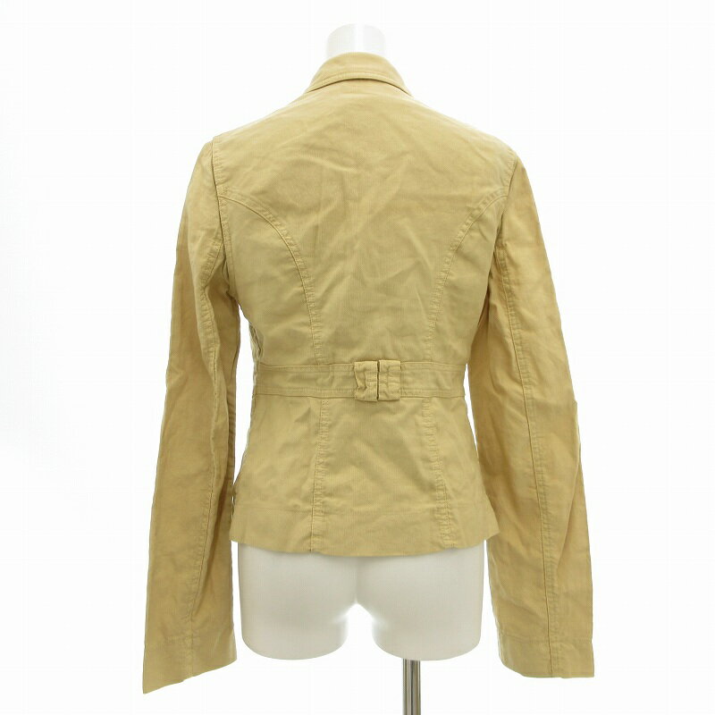 【中古】パトリツィアペペ PATRIZIA PEPE ジャケット オープンカラー 胸ポケット 42 M ベージュ /JS 1104 ■GY09 レディース 【ベクトル 古着】 241104