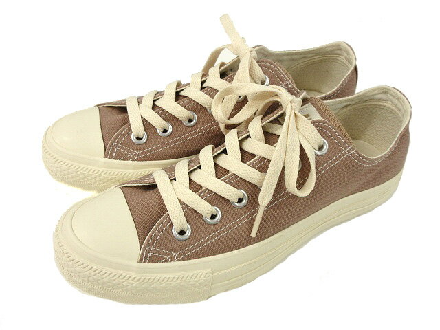 楽天ブランド古着ベクトルプレミアム店【中古】コンバース CONVERSE ×earth music&ecology ALL STAR 5SD380 オールスター 23.5cm モカブラウン系 スニーカー シューズ 靴 レディース 【ベクトル 古着】 240501