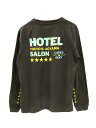 【中古】ホテルサロン HOTEL SALON ロングスリーブTシャツ バックプリント ブラック 黒 M メンズ 【ベクトル 古着】 240602(4)