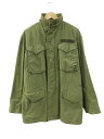 【中古】ヴィンテージ VINTAGE U.S.ARMY 80s M-65 フィールドジャケット 3rd ブラスジッパー オリーブ SMALL-LONG メンズ ...