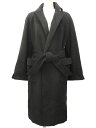 【中古】49アベニュー ジュンコシマダ 49AV. junko shimada ウール ガウン コート 38 ブラック 黒 アウター 上着 レディース 【ベクトル 古着】 241014(4)