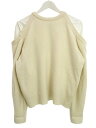【中古】ルシェルブルー LE CIEL BLEU Slip Off Shoulder Tops スリップオフショルダートップス ニット レイヤード カットソー 36 オフホワイト レディース 【ベクトル 古着】 241106(4)