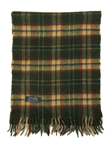 【中古】LOCHMERE カシミヤ100% マフラー グリーン チェック柄 メンズ レディース 【ベクトル 古着】 241125 【中古】LOCHMERE カシミヤ100% マフラー グリーン チェック柄 メンズ レディース 【ベクトル 古着】 241125