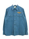 【中古】オールドクロウ OLD CROW DUESENBERG - WORK L/S SHIRTS 刺繍 ワーク シャツ 2024SS ブルー系 L トップス ...