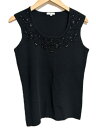 【中古】トゥービーシック TO BE CHIC ニット カットソー ii プルオーバー ビーズ 黒 ブラック ノースリーブ トップス レディース 【ベクトル 古着】 241219(4)